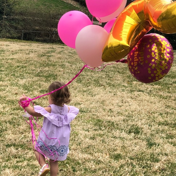 Janie and Jack, purple toddler girl dress, 12-18 months - Picture 8 of 10
